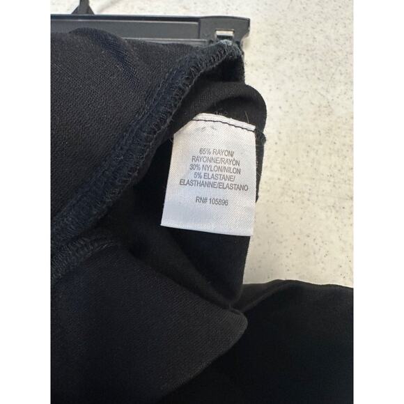 Worth New York Pull On Side Snap Pants Black Elastic Waist size S Blended A60 - Picture 5 of 7